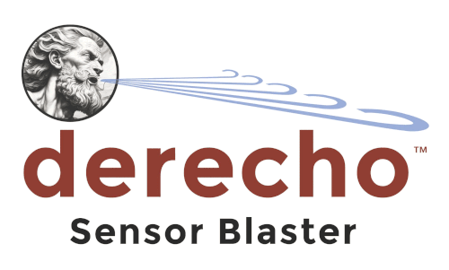 Aeolus the god of wind blowing a derecho.